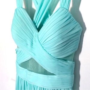Chiffon Cut Out Illusion Size 10 Betsy & Adams Dress Formal NEW